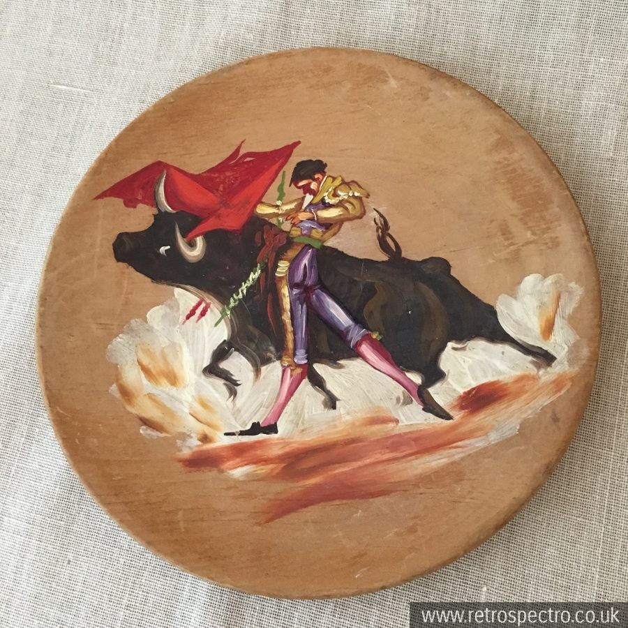 Spanish Wooden Wall Plaque RetroSpectro