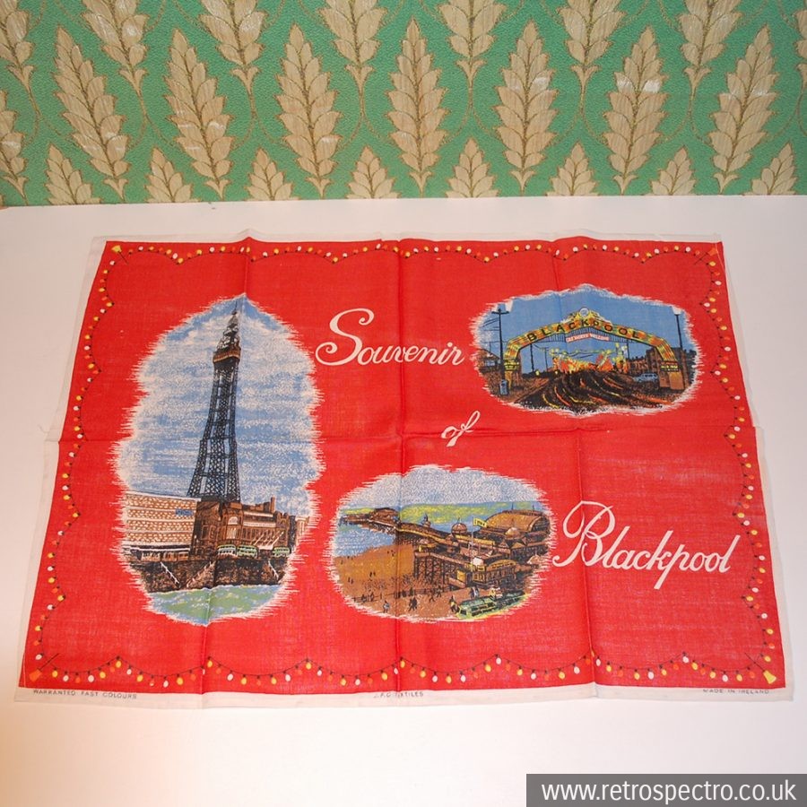 Vintage Souvenir Tea Towel RetroSpectro