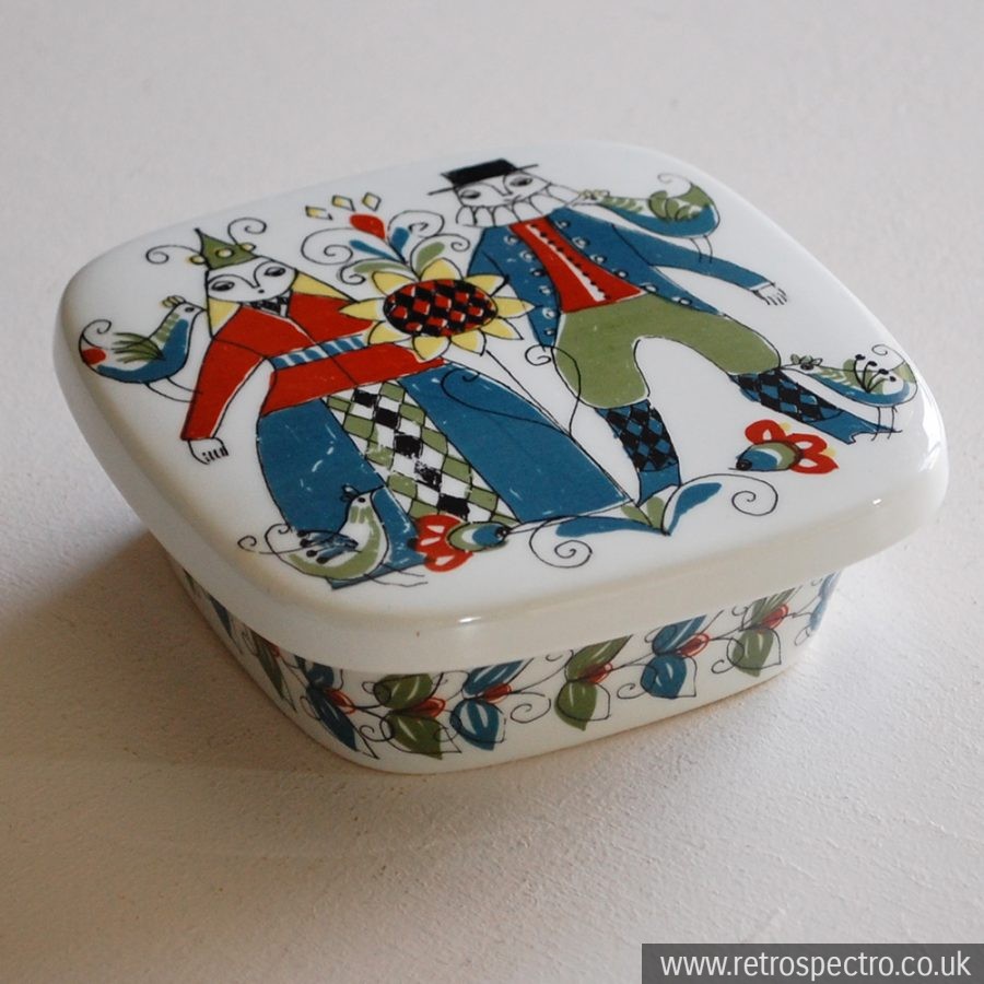 Figgjo Flint Lidded Pot RetroSpectro