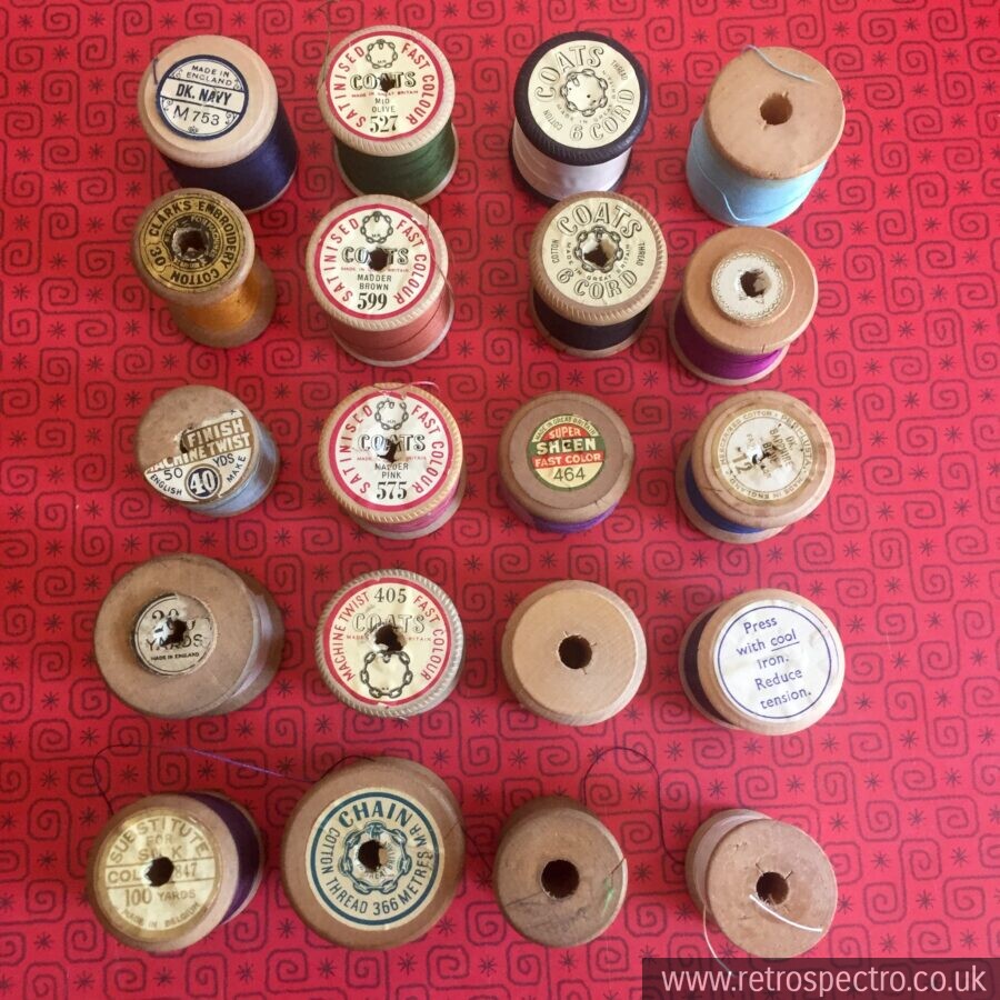 Selection Of Vintage Cotton Reels RetroSpectro