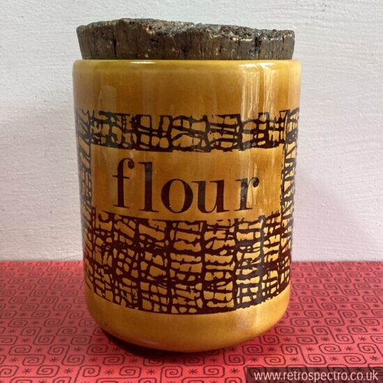 Flour Storage Jar With Cork Lid By Sado International MCM Retro