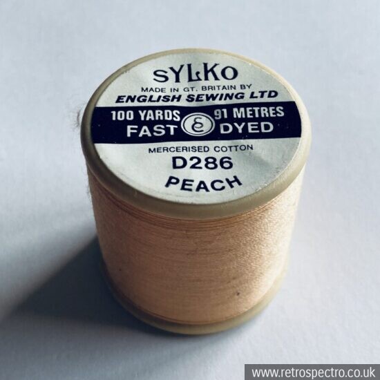 Vintage Sylko Cotton Reel - Peach D286