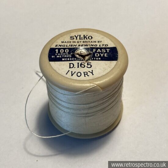 Vintage Sylko Cotton Reel - Ivory D.165