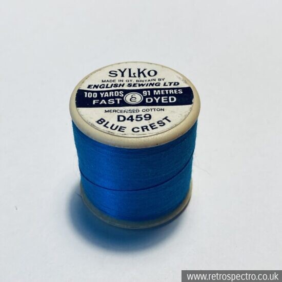 Vintage Sylko Cotton Reel - Blue Crest D459