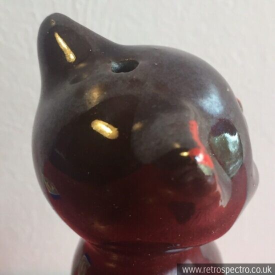 Cute Cat Figurine Made In Japan Vintage 11cm high Retro Kitsch