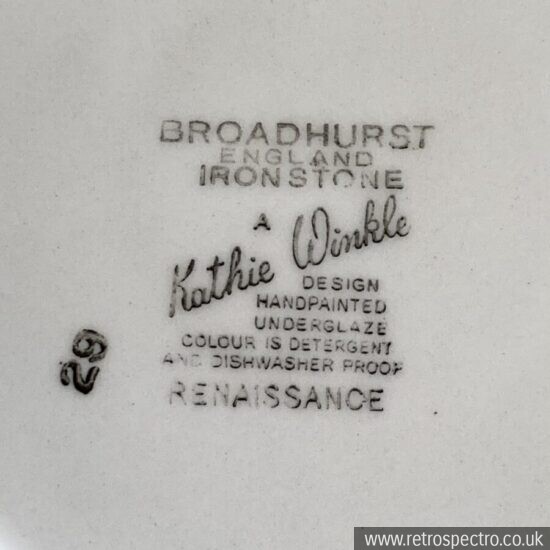 Broadhurst Dinner Plates Kathie Winkle Vintage