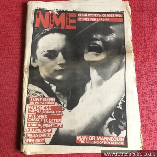 NME 1 May 1983 Madness Animal Nightlife Boy George Infa Riot Steel Pulse