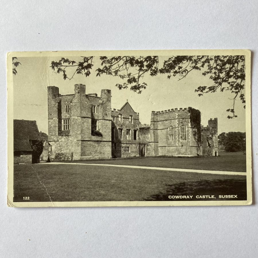 Postcard Cowdray Castle Sussex Retrospectro